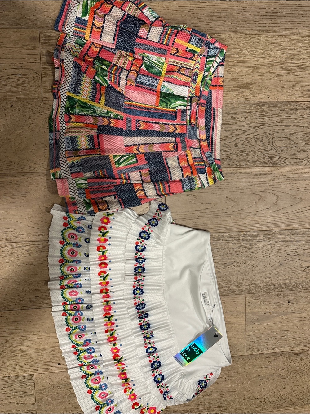 Two Lucky in Love tennis skirts S new